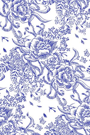 抽象花卉印花华亿平台图片