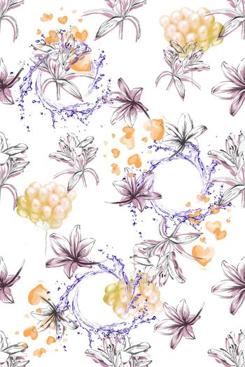 1063597-抽象线条花气球心形-2