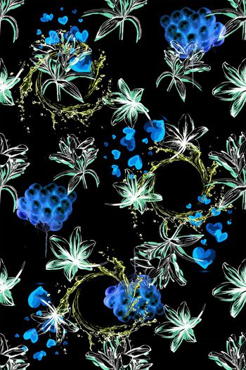 1063599-抽象线条花气球心形-3