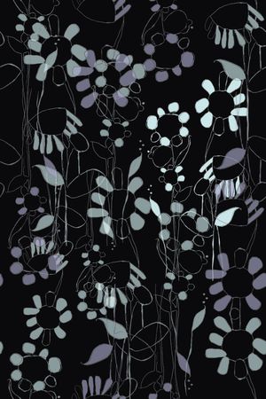 风格化花卉印花华亿平台图片