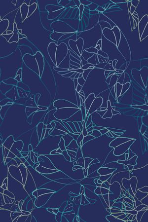 风格化花卉印花华亿平台图片