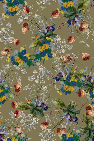 小碎花印花华亿平台图片