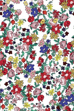 抽象花卉印花华亿平台图片