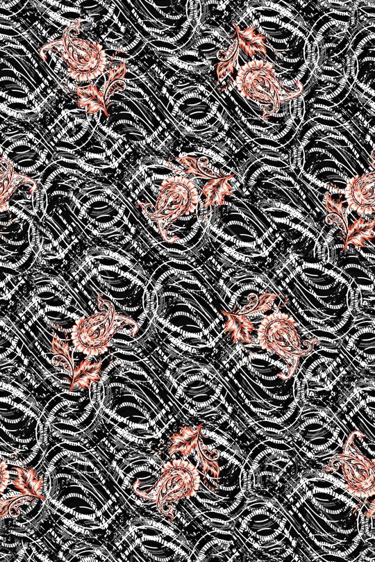 条纹印花华亿平台图片