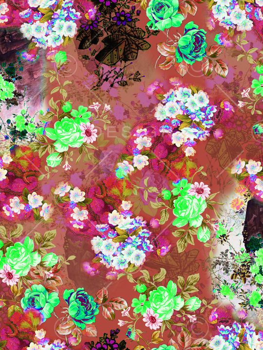 水墨风印花华亿平台图片