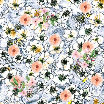 1064049-斑纹抽象花朵