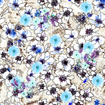 1064050-斑纹抽象花朵-1