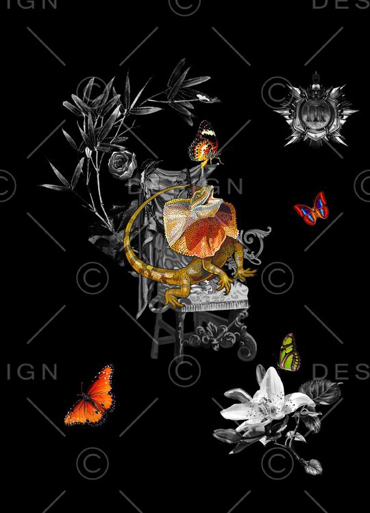 动物花卉印花华亿平台图片