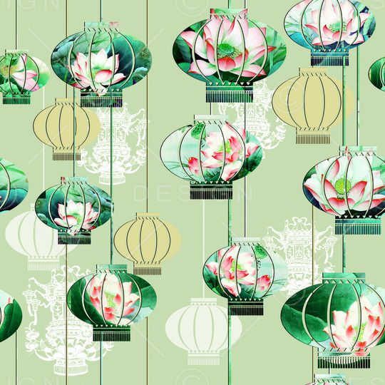 荷花印花华亿平台图片