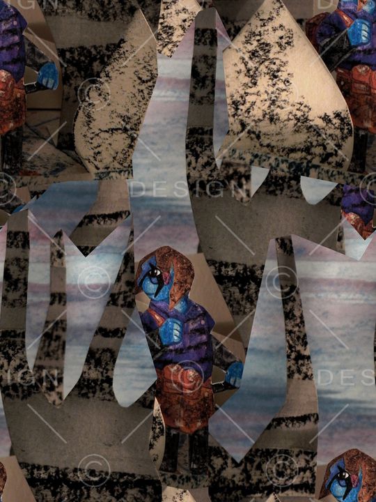 抽象印花华亿平台图片