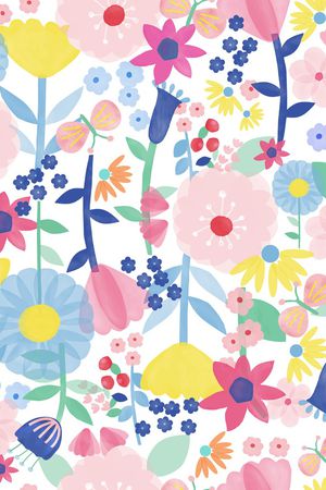 卡通花印花华亿平台图片