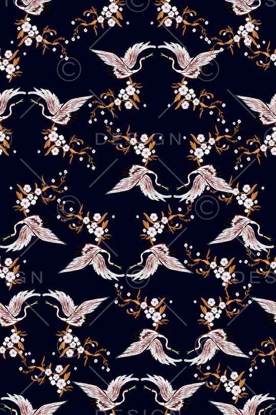 动物花卉印花华亿平台图片