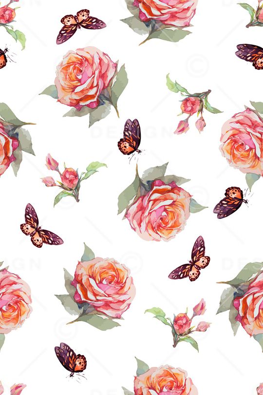 月季花印花华亿平台图片