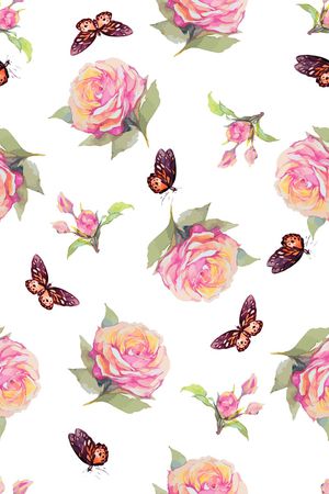 月季花印花华亿平台图片