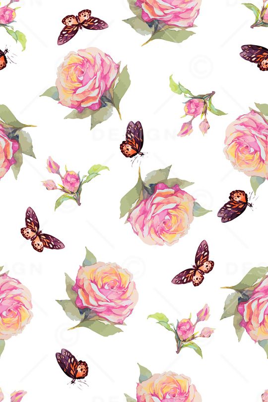 月季花印花华亿平台图片