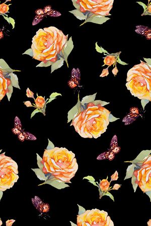 月季花印花华亿平台图片