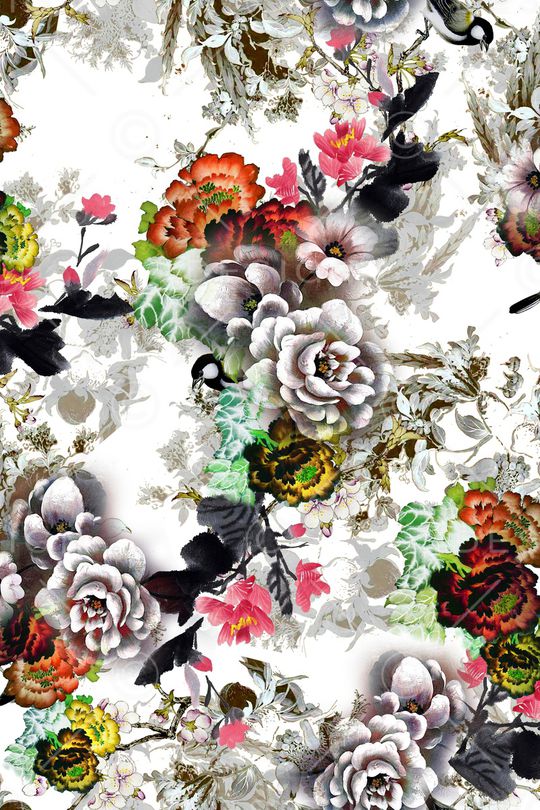 中国风印花华亿平台图片