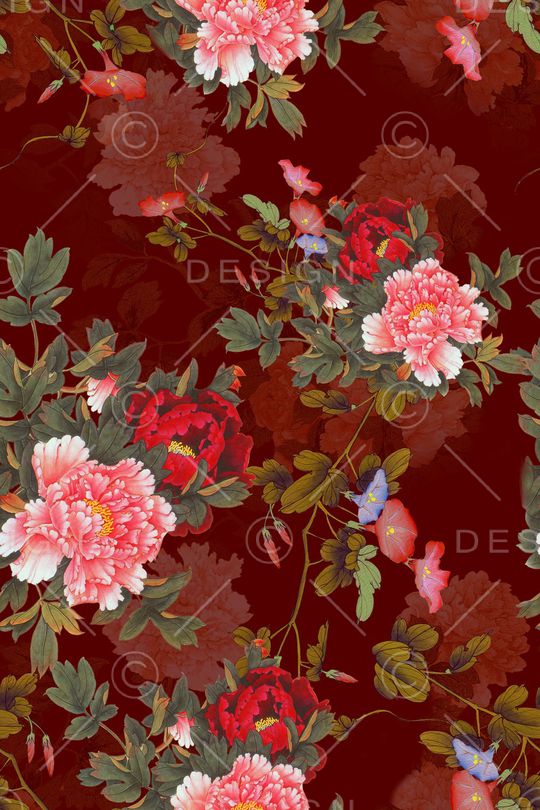 中国风印花华亿平台图片