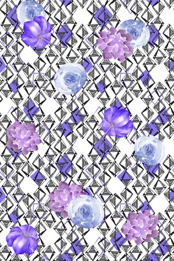 1064690-菱形底纹色块小碎花-1