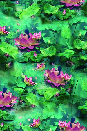 中国风印花华亿平台图片