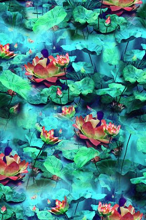 中国风印花华亿平台图片