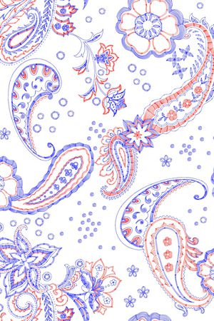 佩斯利印花华亿平台图片