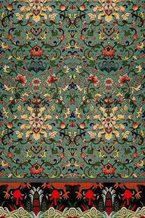 中国风印花华亿平台图片