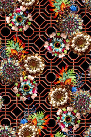 珠宝宝石印花华亿平台图片