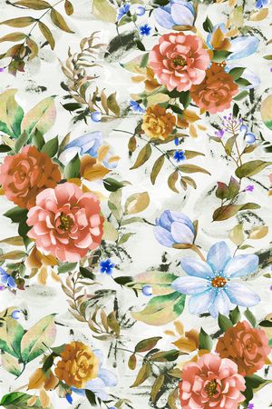 玉兰花印花华亿平台图片