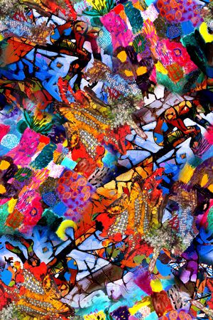 抽象印花华亿平台图片