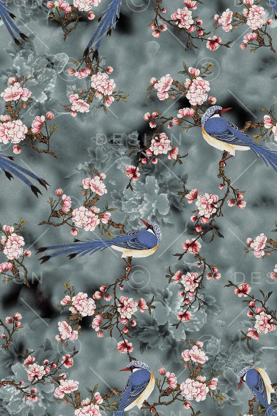 中国风印花华亿平台图片