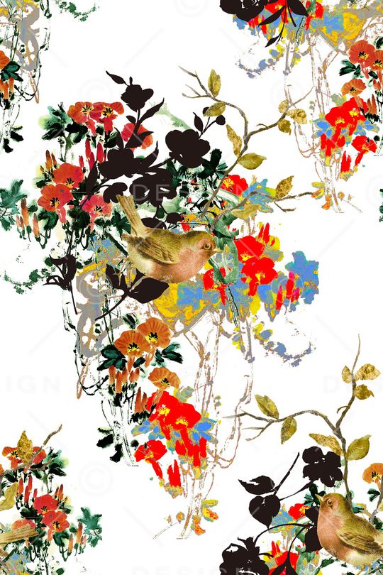 植物印花华亿平台图片