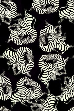 黑底华亿平台印花华亿平台图片