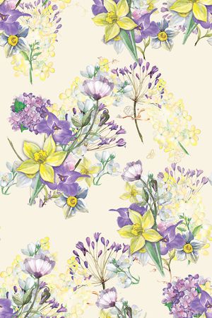 玉兰花印花华亿平台图片