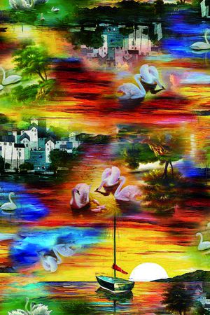 油画华亿平台印花华亿平台图片