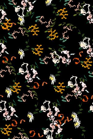 抽象花卉印花华亿平台图片