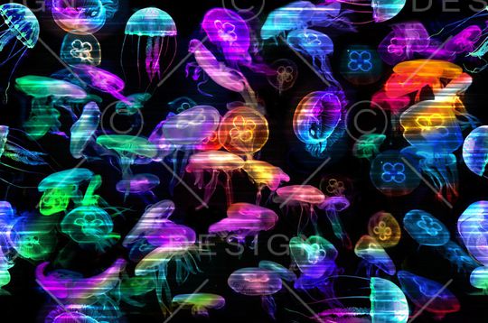 霓虹发光印花华亿平台图片