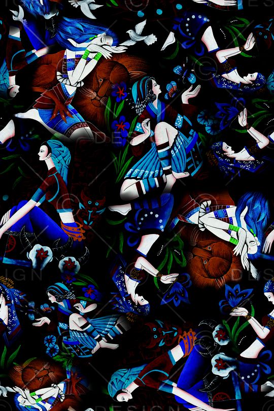 民族风印花华亿平台图片