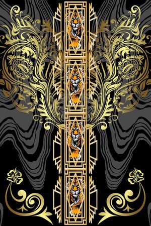 抽象印花华亿平台图片