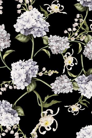 抽象花卉印花华亿平台图片