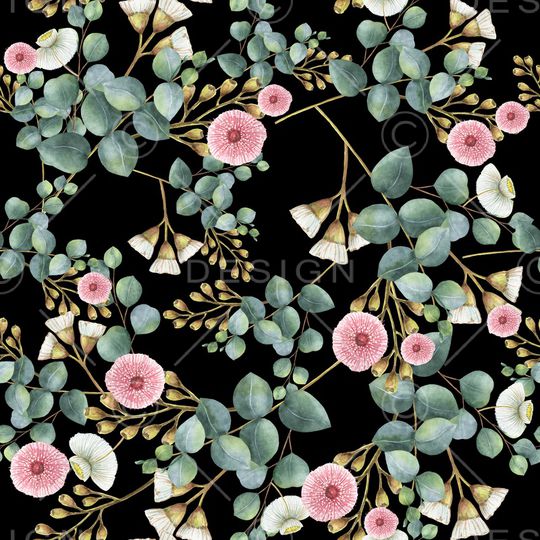 抽象花卉印花华亿平台图片