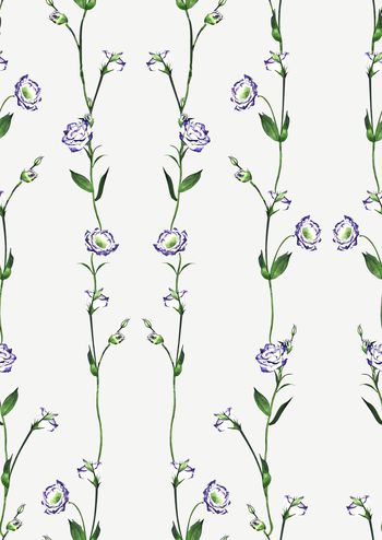 手绘花卉印花华亿平台图片