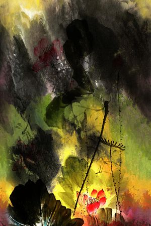 抽象印花华亿平台图片