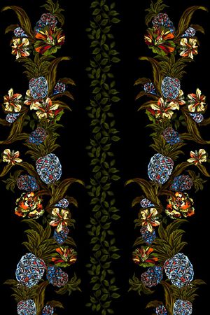 动物花卉印花华亿平台图片