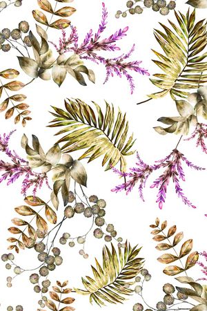 手绘花卉印花华亿平台图片