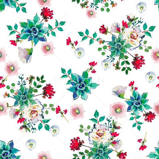 抽象花卉印花华亿平台图片