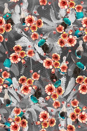 小碎花印花华亿平台图片