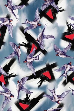 小碎花印花华亿平台图片