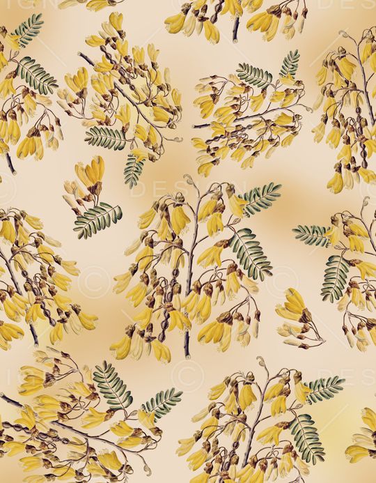 手绘花卉印花华亿平台图片