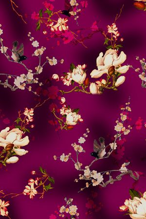 梅花印花华亿平台图片